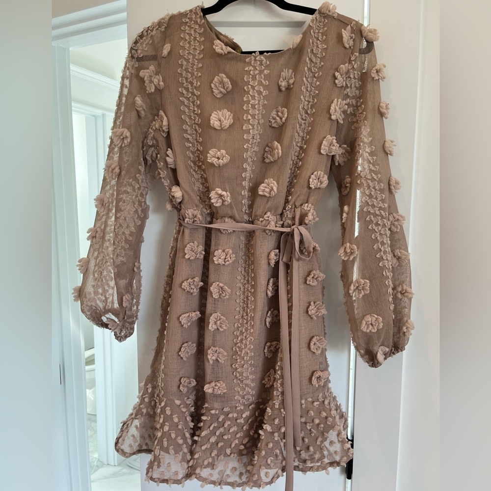 Pink lily nude formal dress